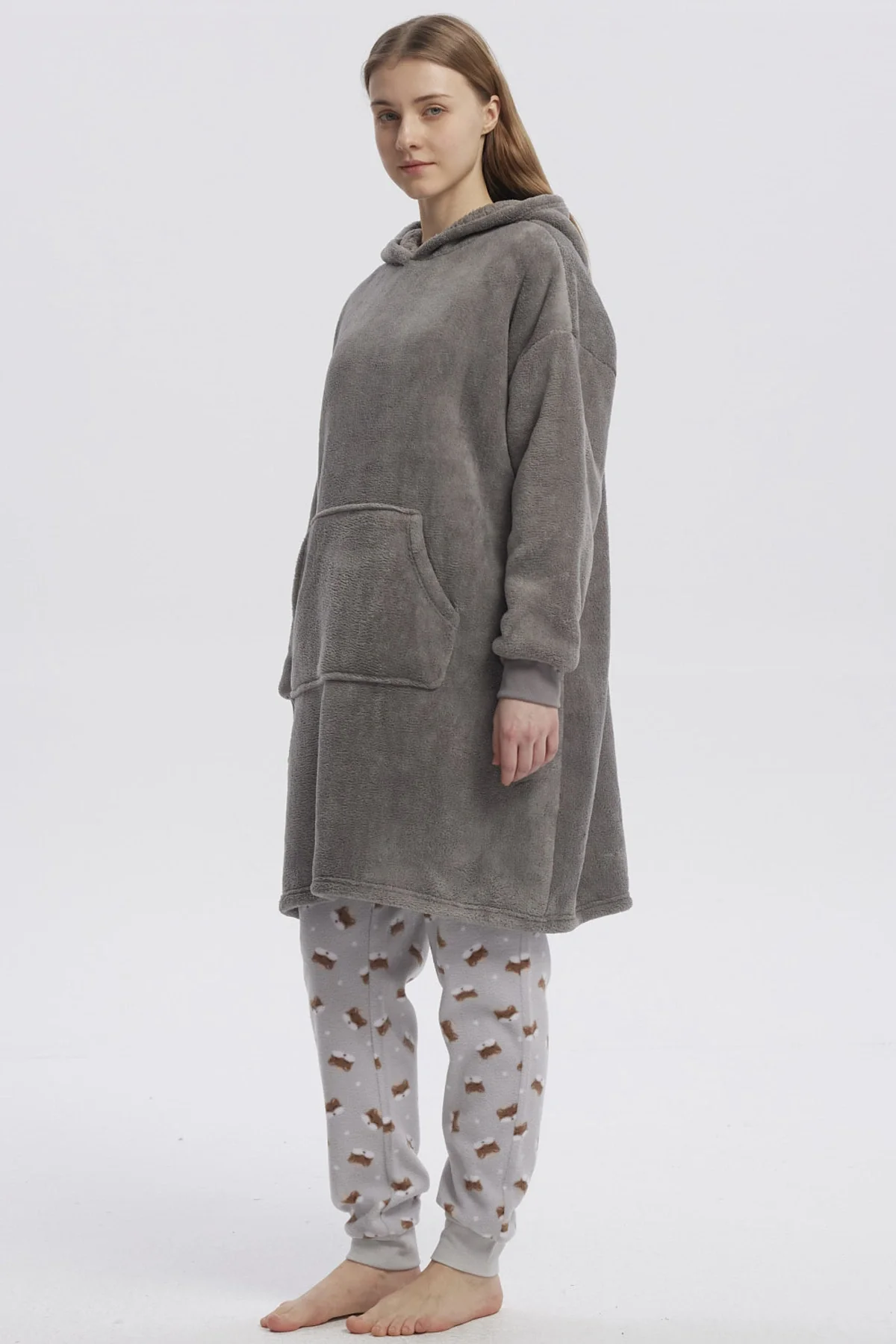 Bata Mujer Casual Gris - Image 2