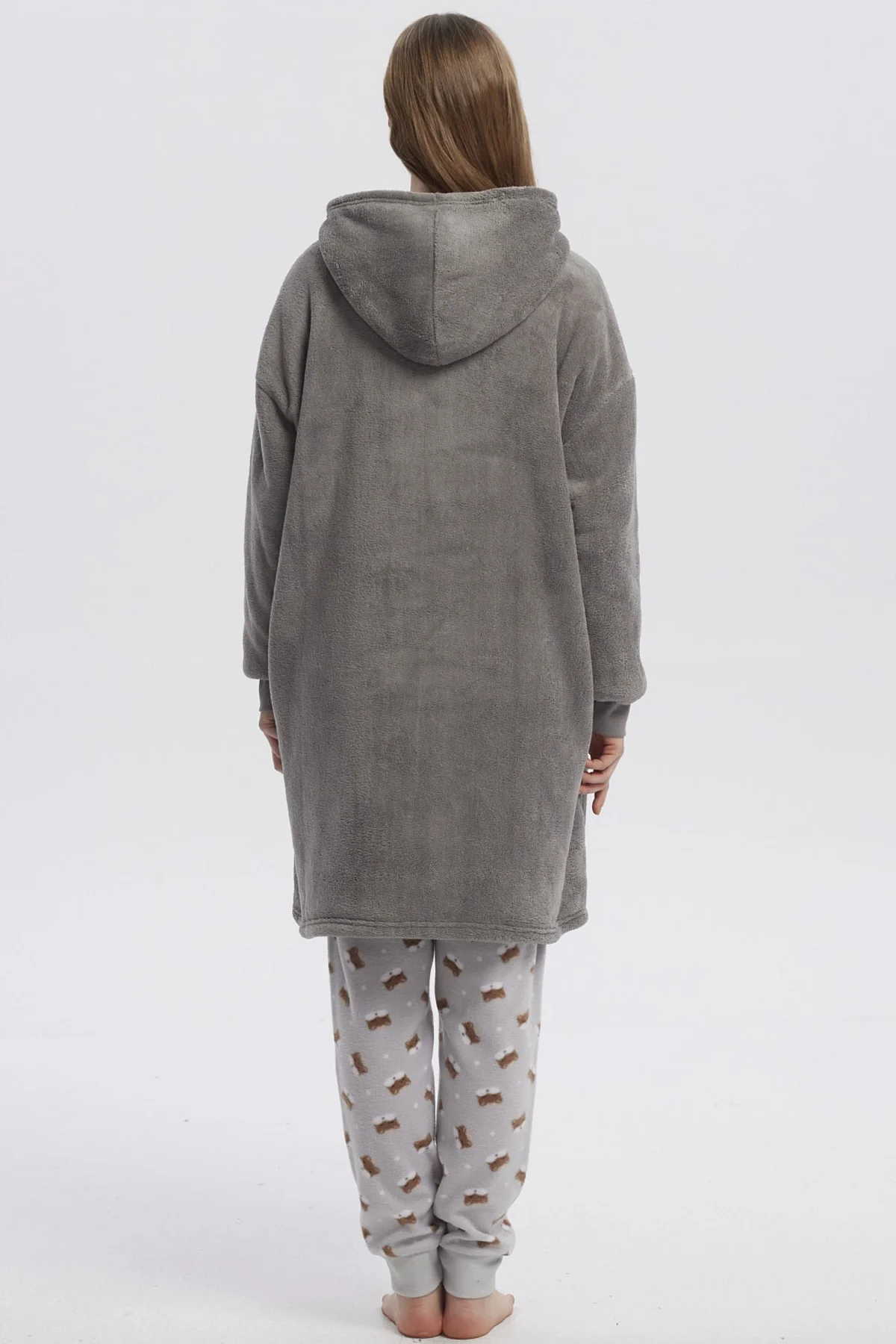 Bata Mujer Casual Gris - Image 3