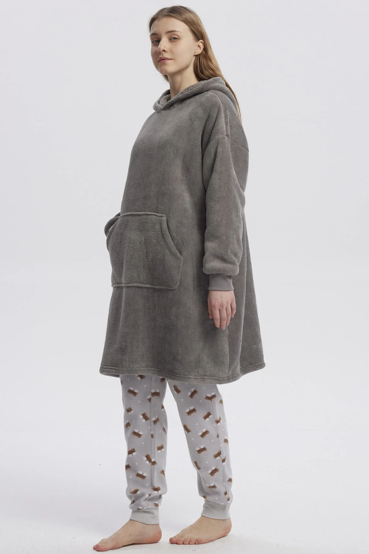 Bata Mujer Casual Gris - Image 4