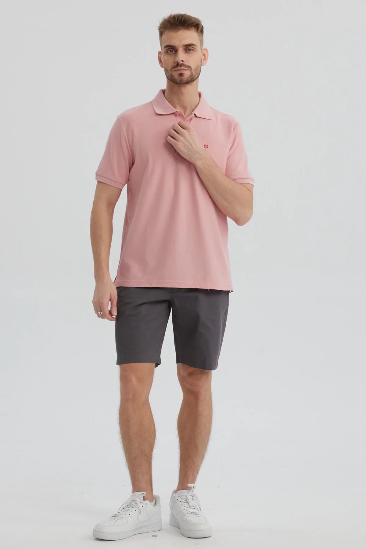 Bermuda Hombre Chino Básico Gris - Image 4