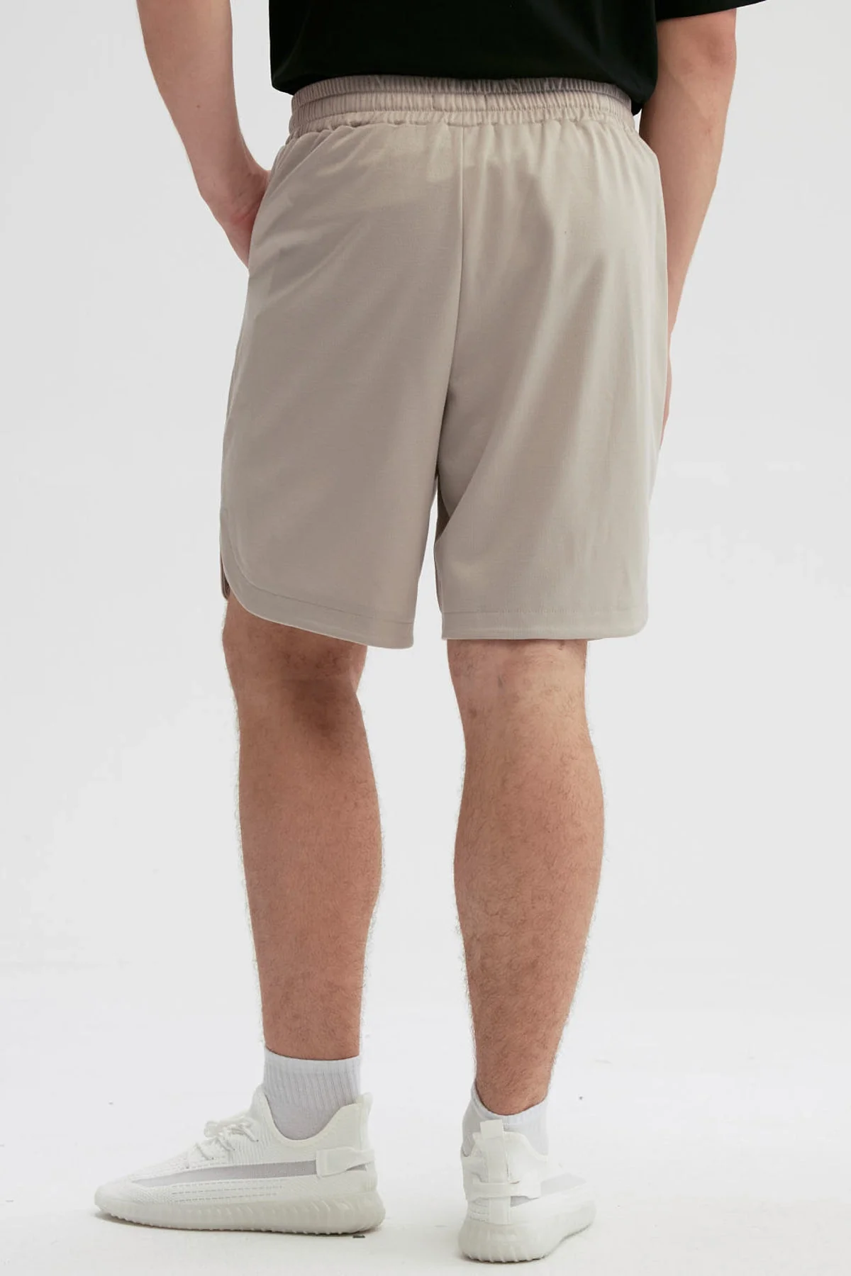 Bermuda Hombre Lisa Pretina Beige - Image 3