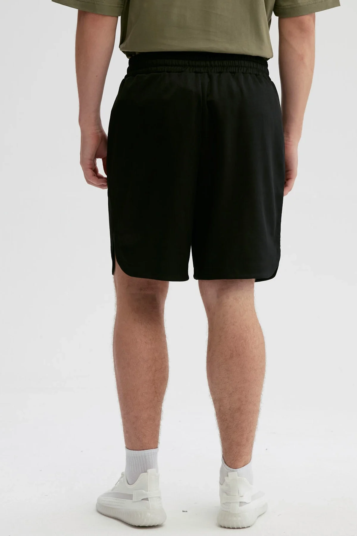 Bermuda Hombre Lisa Pretina Negro - Image 3