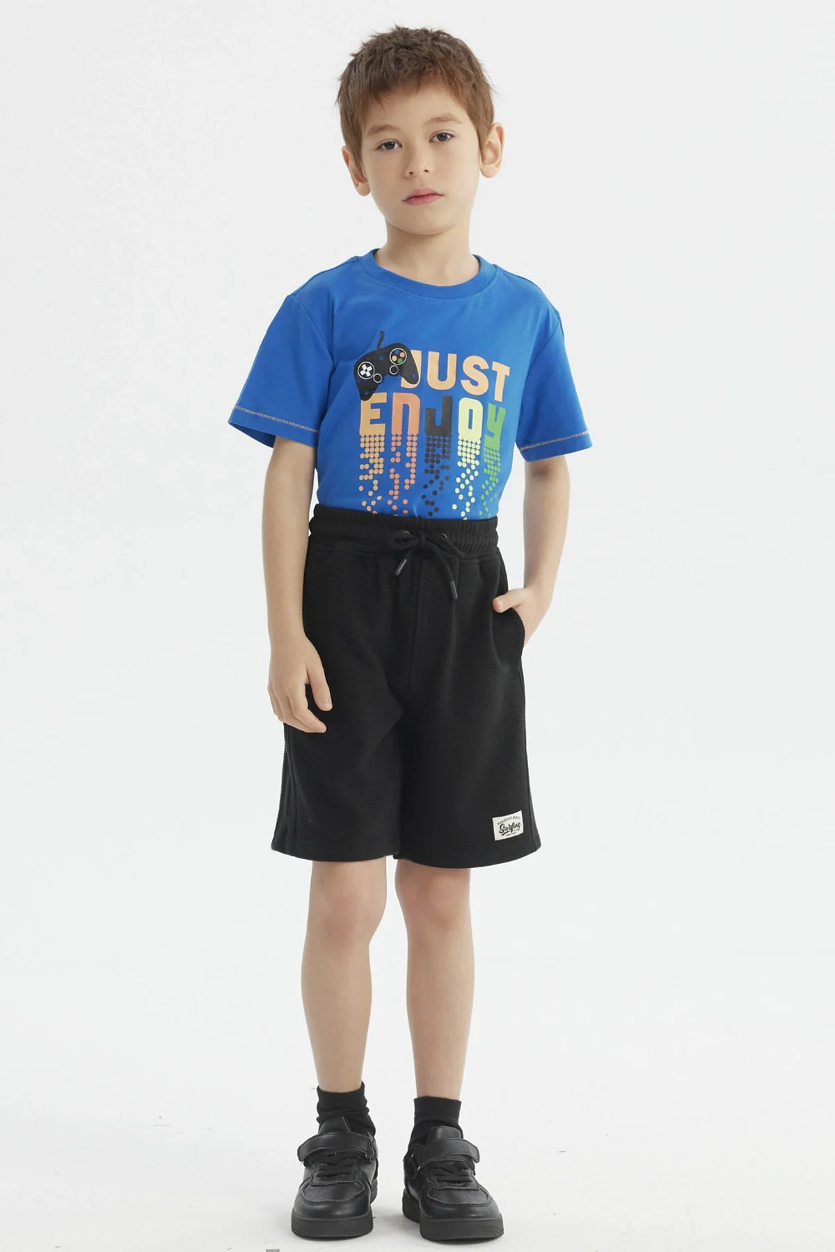 Bermuda Niño Textura Negro - Image 4