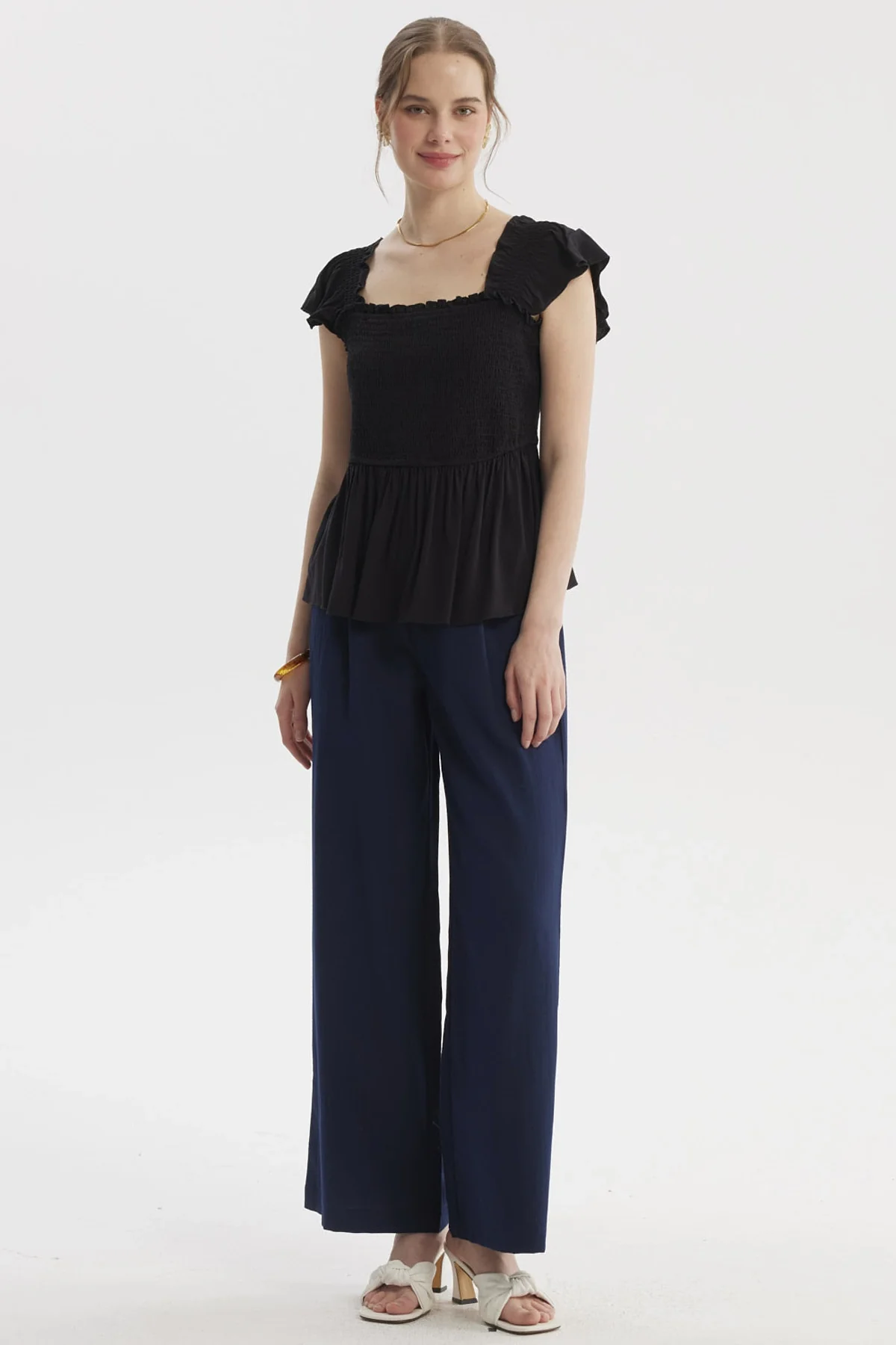 Blusa Mujer Ajustada Negro - Image 4