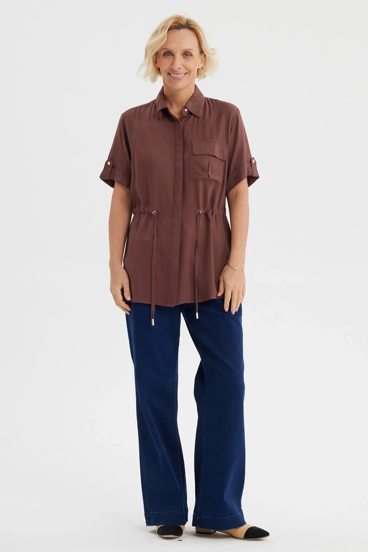 Blusa Mujer Casual Café - Image 4