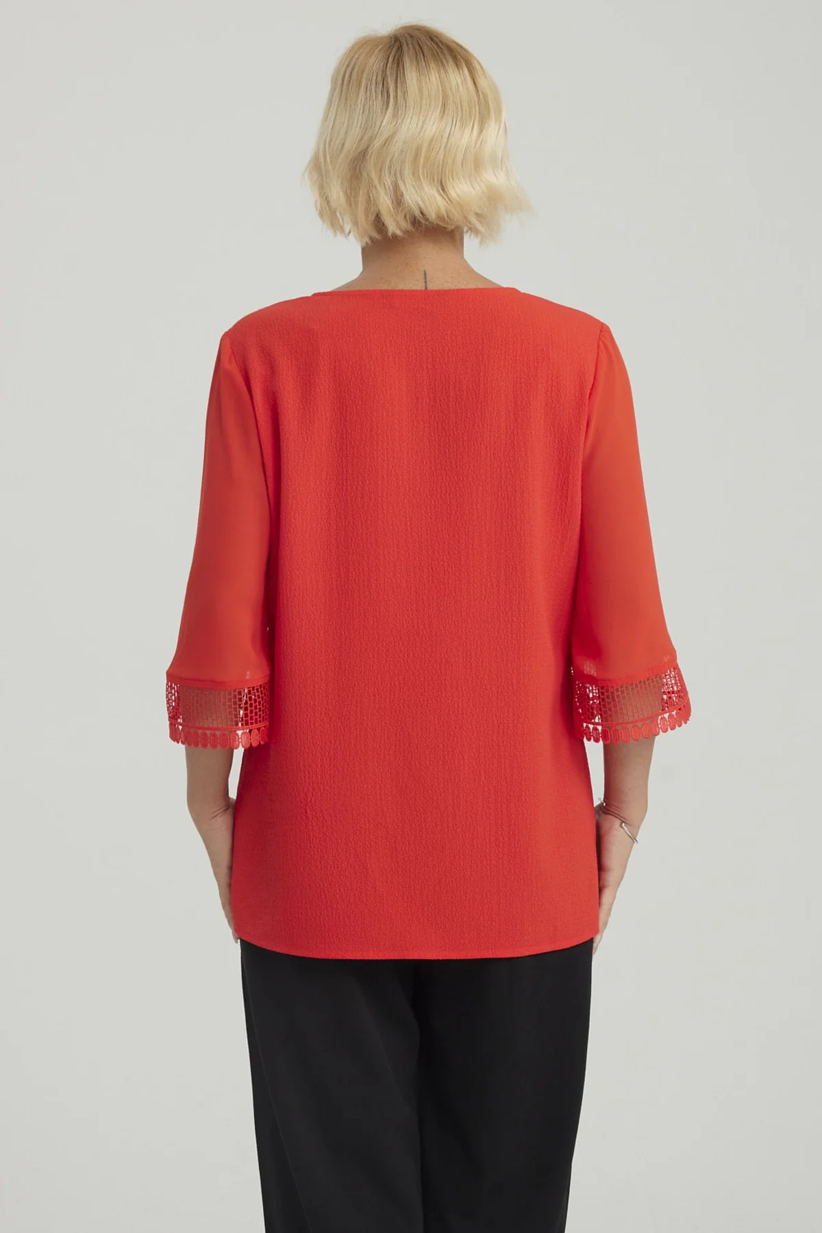 Blusa Mujer Lisa Rojo - Image 3