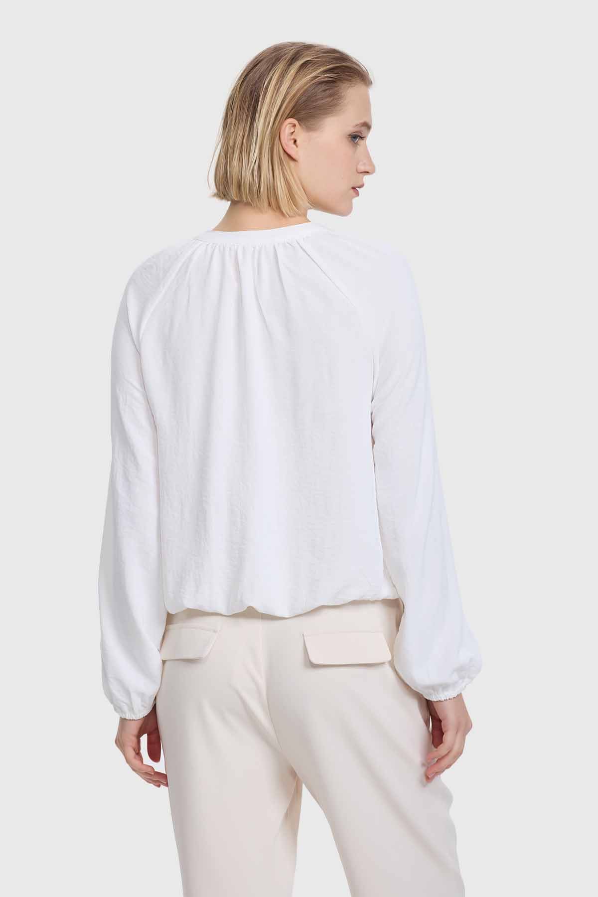 Blusa Mujer Medio Cierre Crudo - Image 3