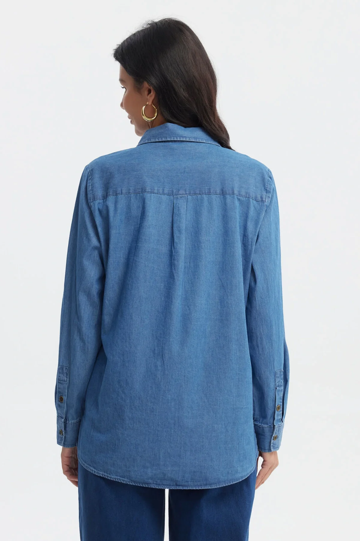 Blusa Mujer Mezclilla Azul - Image 3