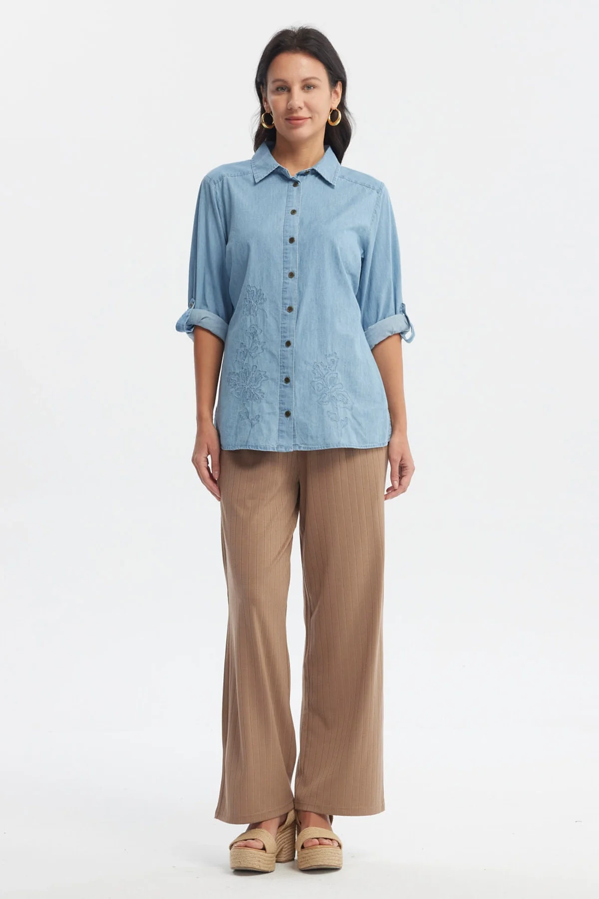 Blusa Mujer Mezclilla Azul Claro - Image 4
