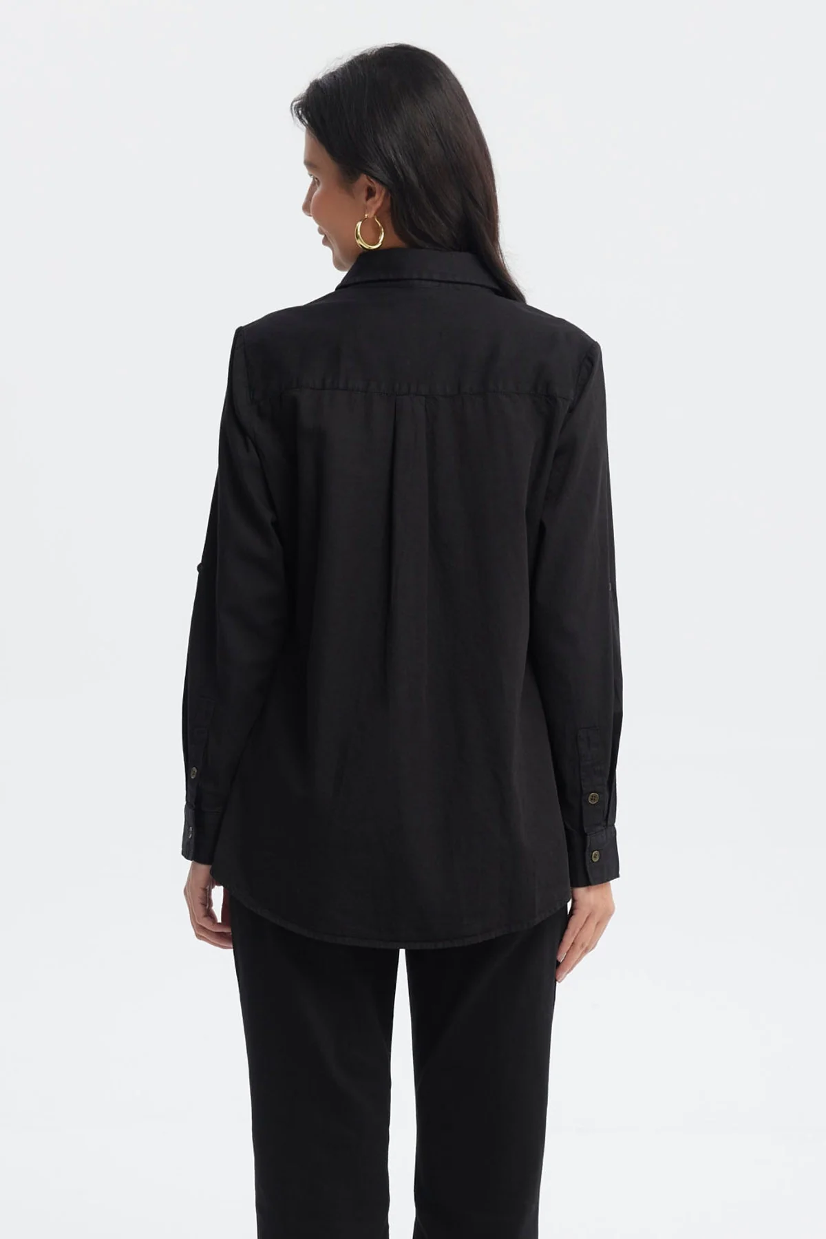 Blusa Mujer Mezclilla Negro - Image 3