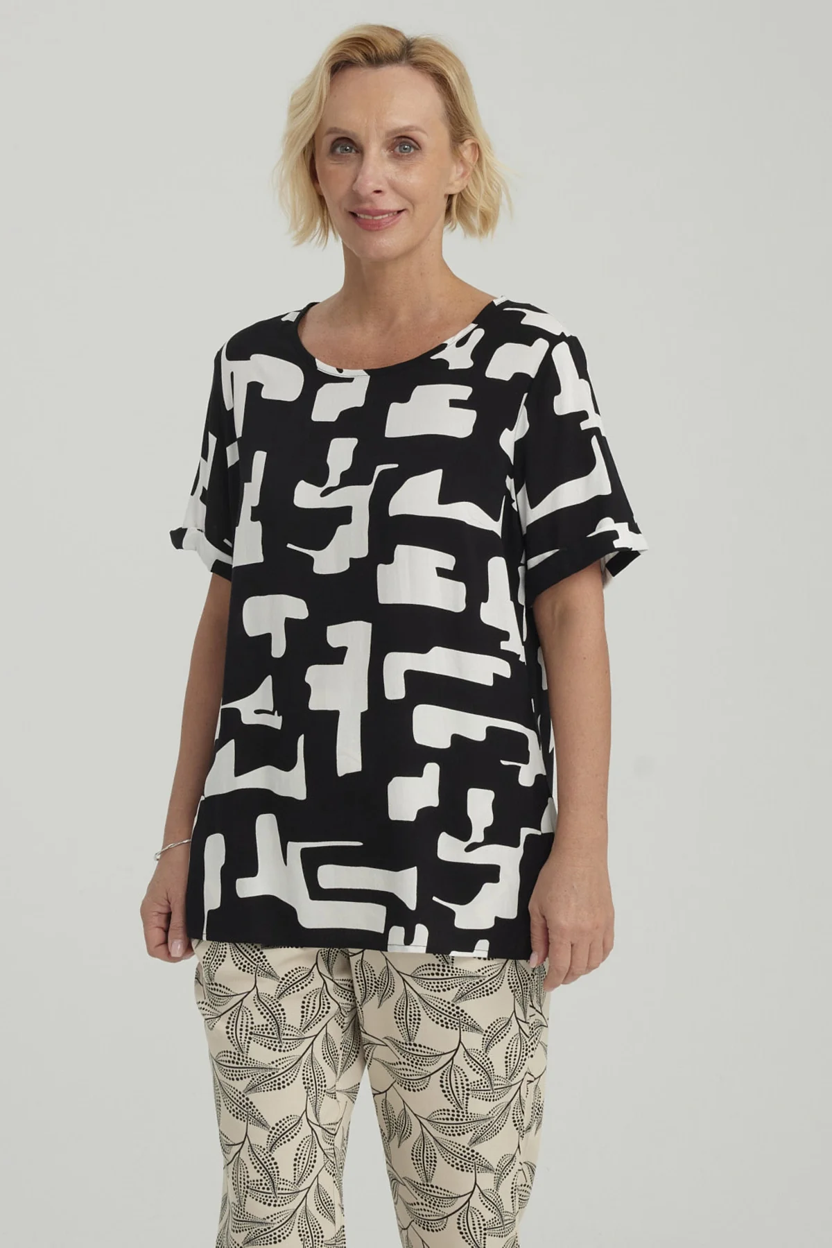 Blusa Mujer Rapport Negro - Image 2