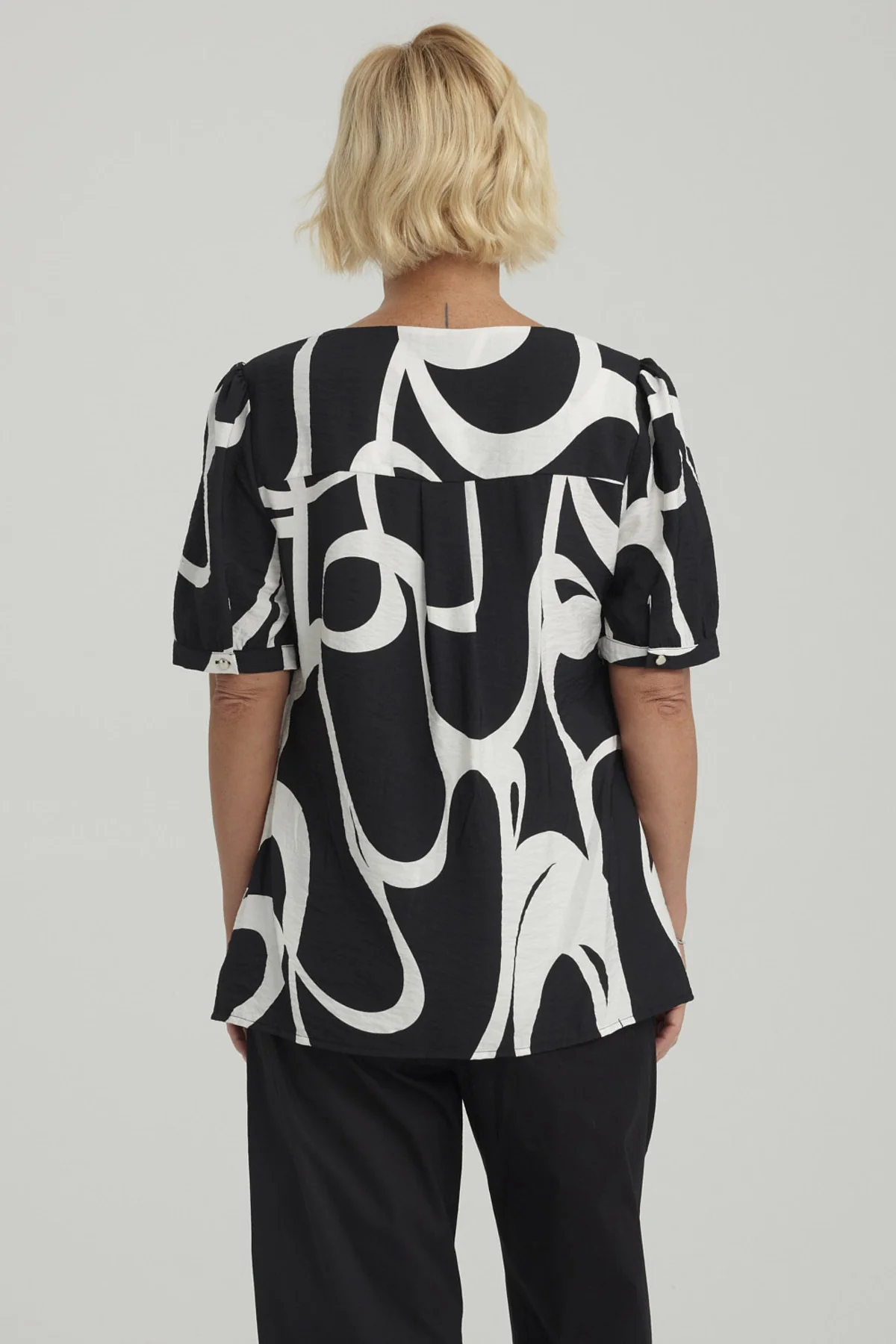 Blusa Mujer Rapport Negro - Image 3