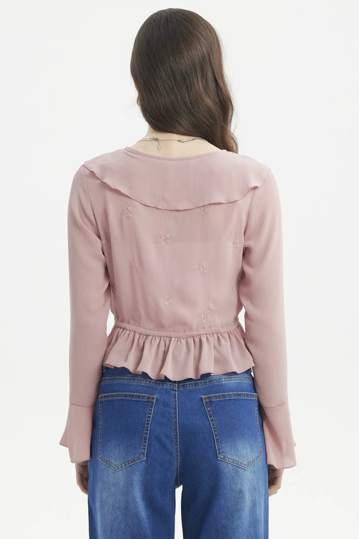 Blusa Mujer Slim Flare Palo Rosa - Image 3
