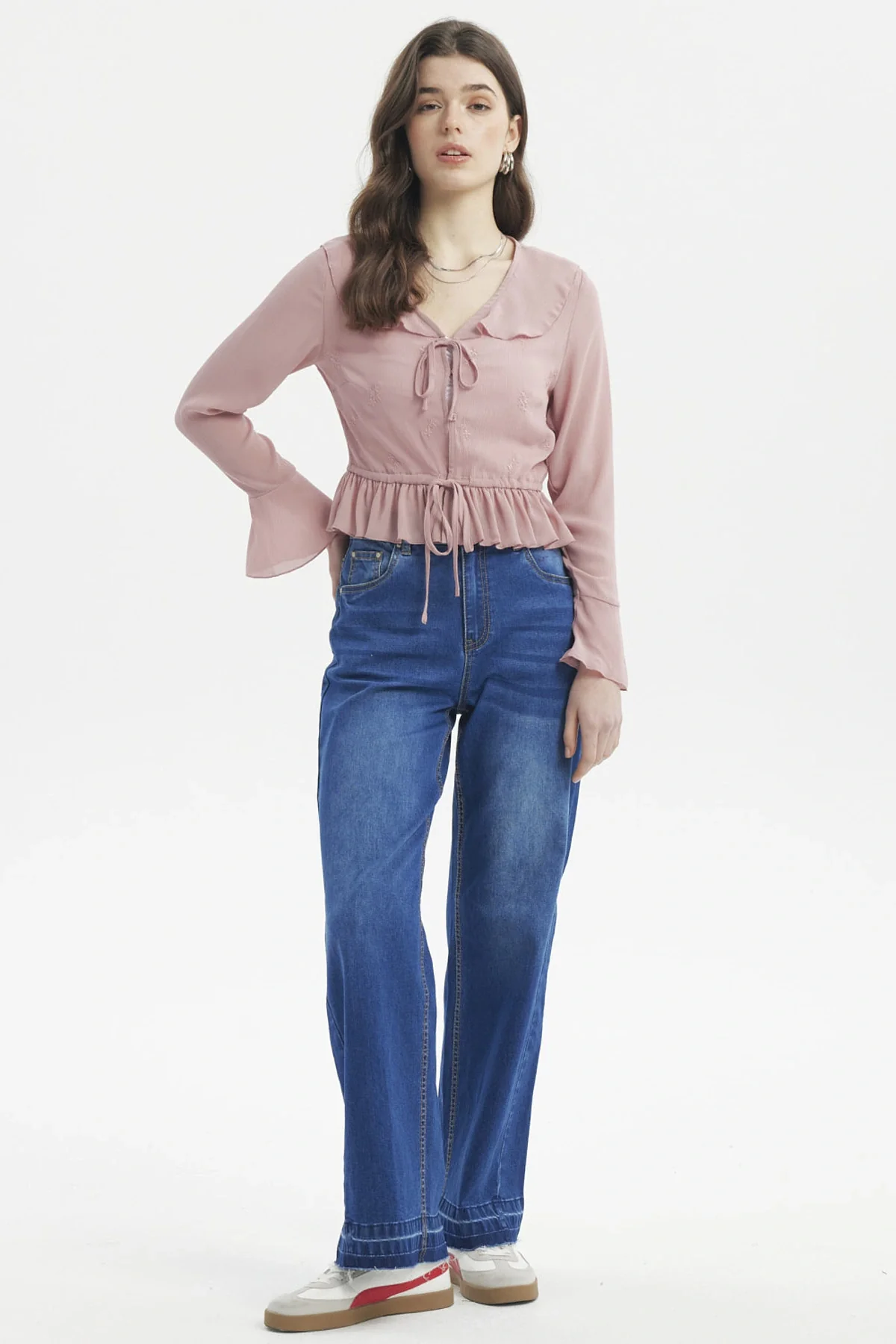 Blusa Mujer Slim Flare Palo Rosa - Image 4