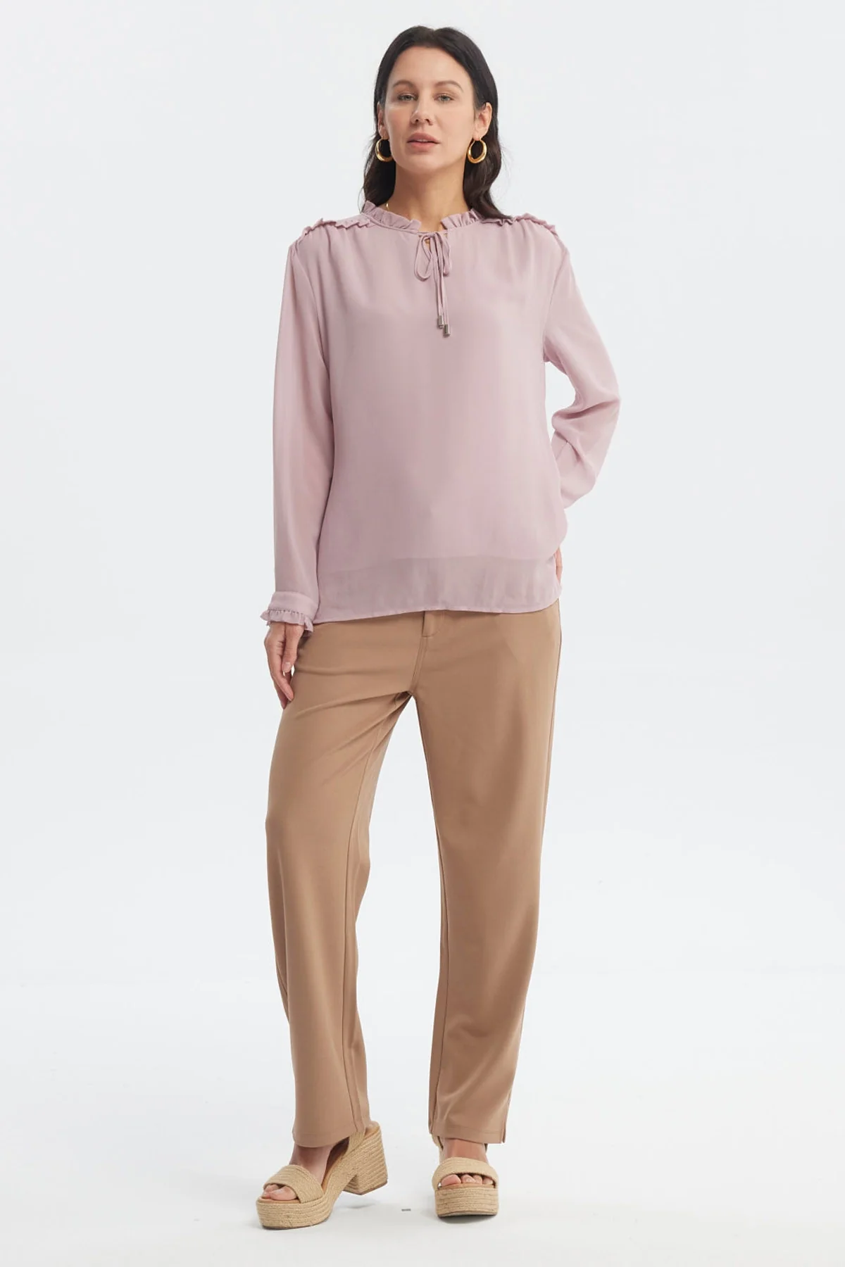 Blusa Mujer Slim Malva - Image 4