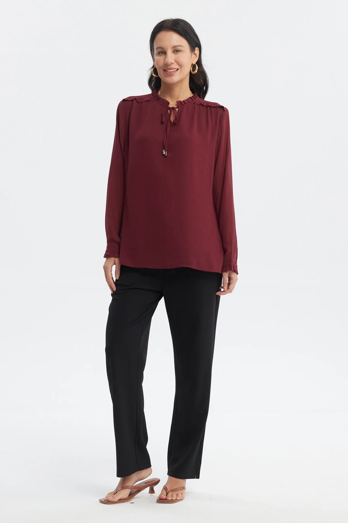 Blusa Mujer Slim Rojo - Image 4