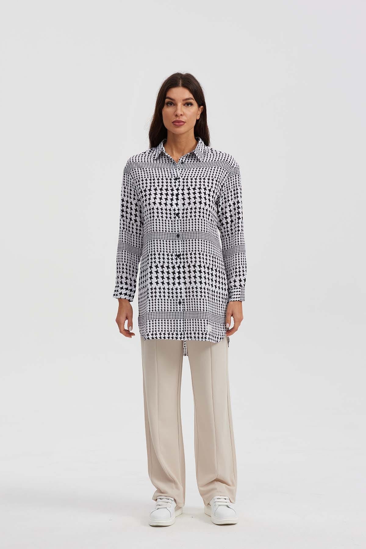 Blusa Mujer Tipo Camisa Blanco - Image 3