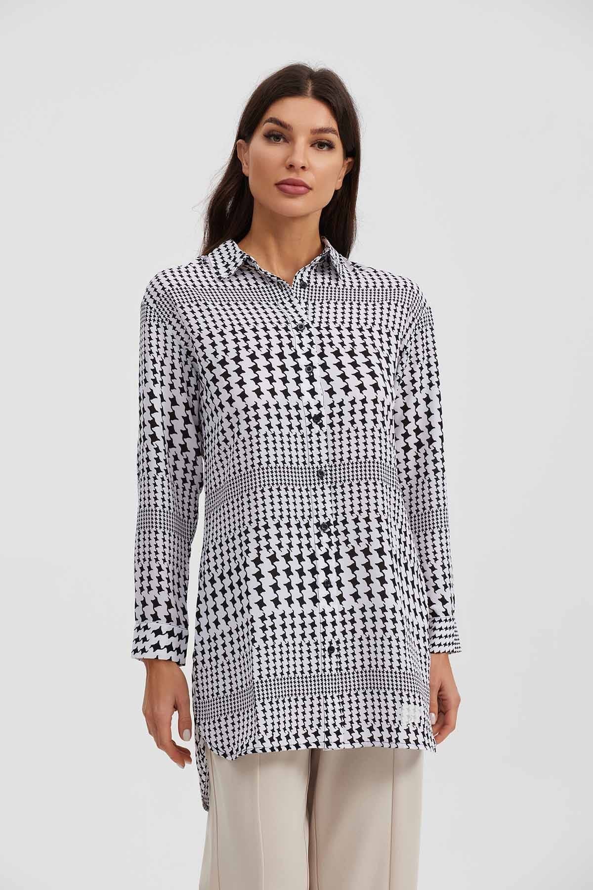 Blusa Mujer Tipo Camisa Blanco - Image 4