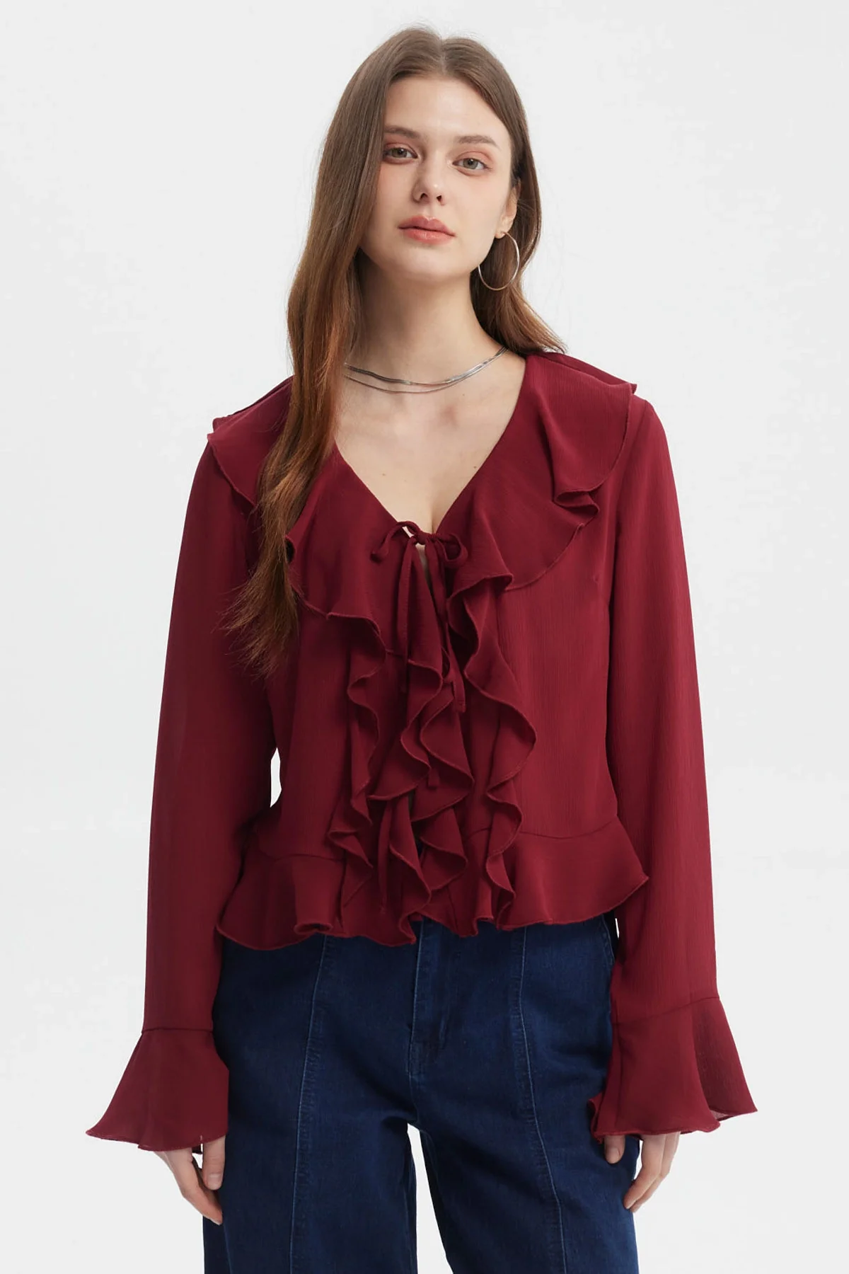 Blusa Mujer Vuelos Rojo