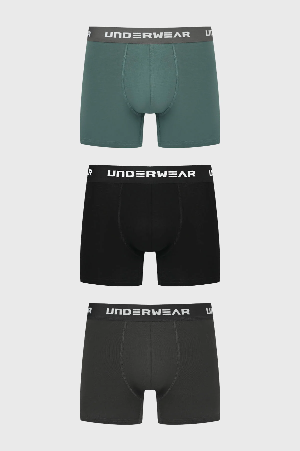 Boxer Hombre Tripack Bambú Negro