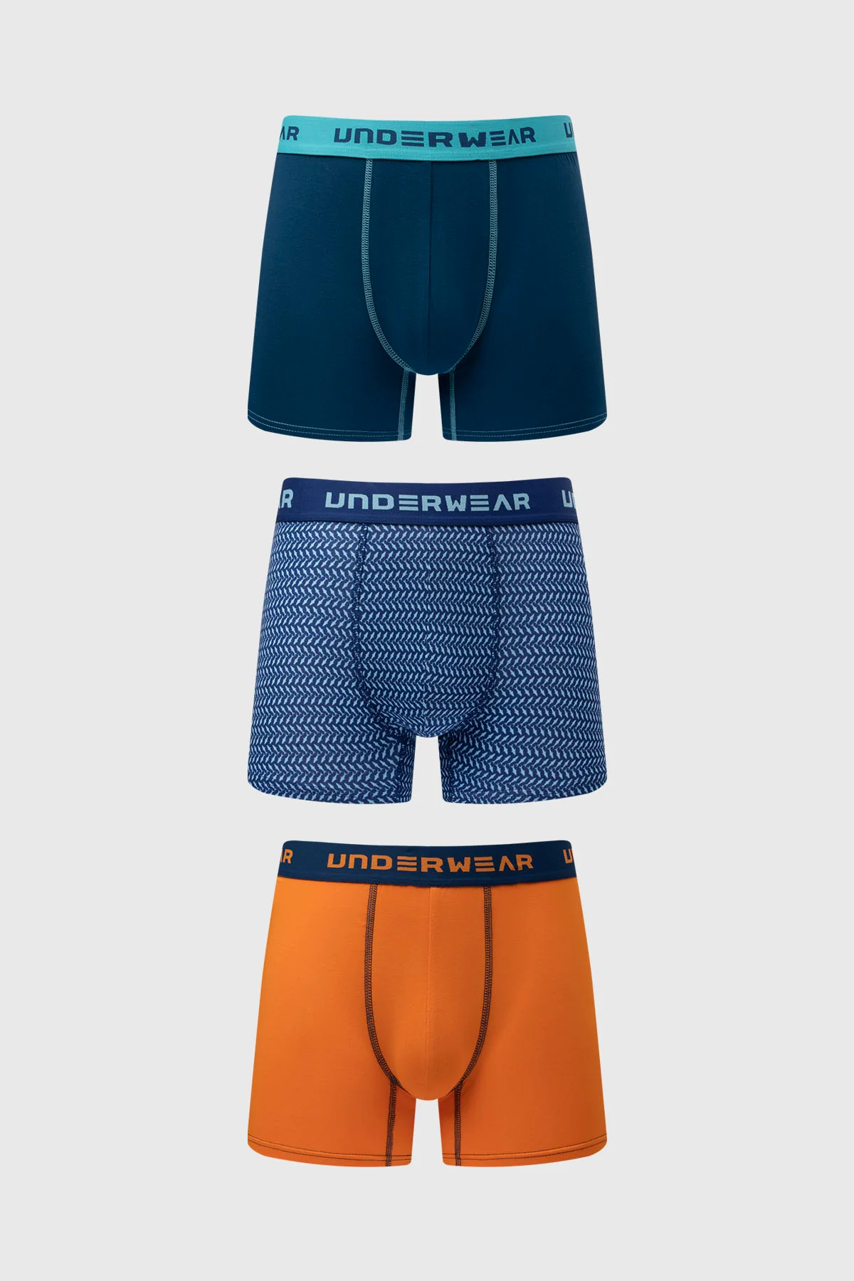 Boxer Hombre Tripack Full Azul