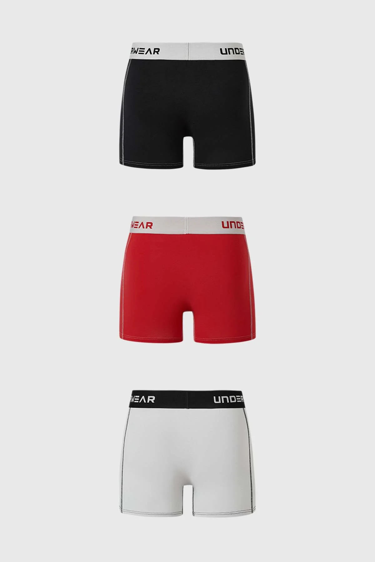 Boxer Hombre Tripack Largo Gris - Image 2