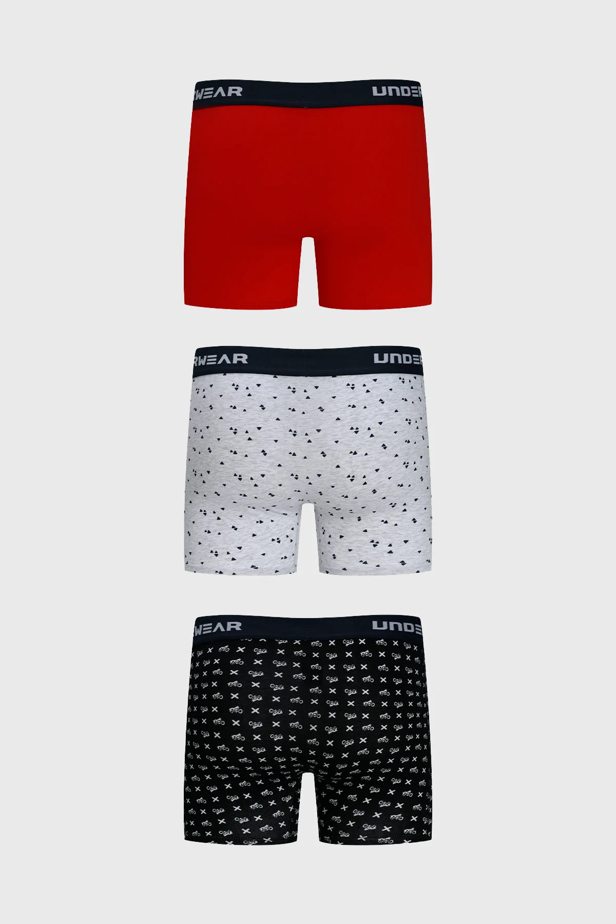 Boxer Hombre Tripack Largo Rojo - Image 2