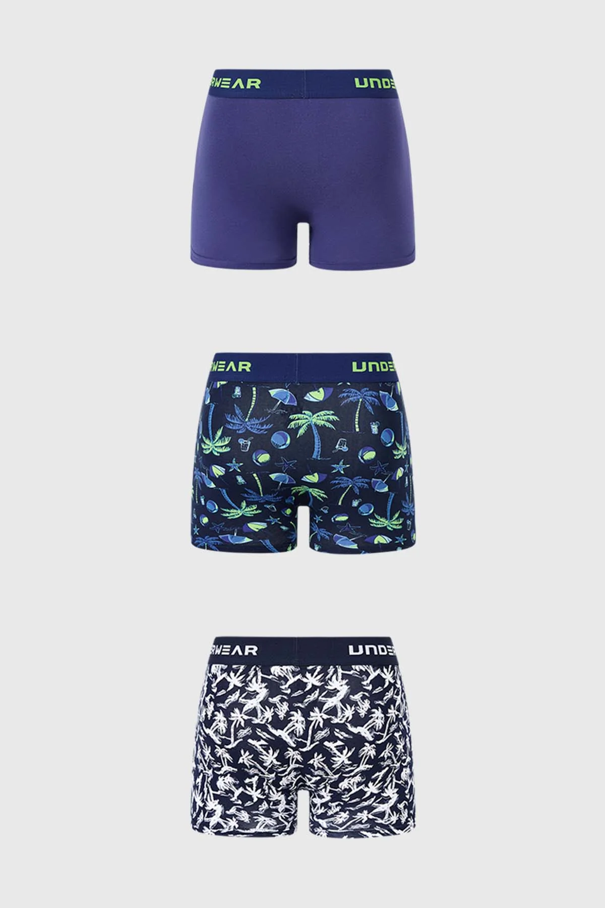 Boxer Hombre Tripack Liso Azul - Image 2