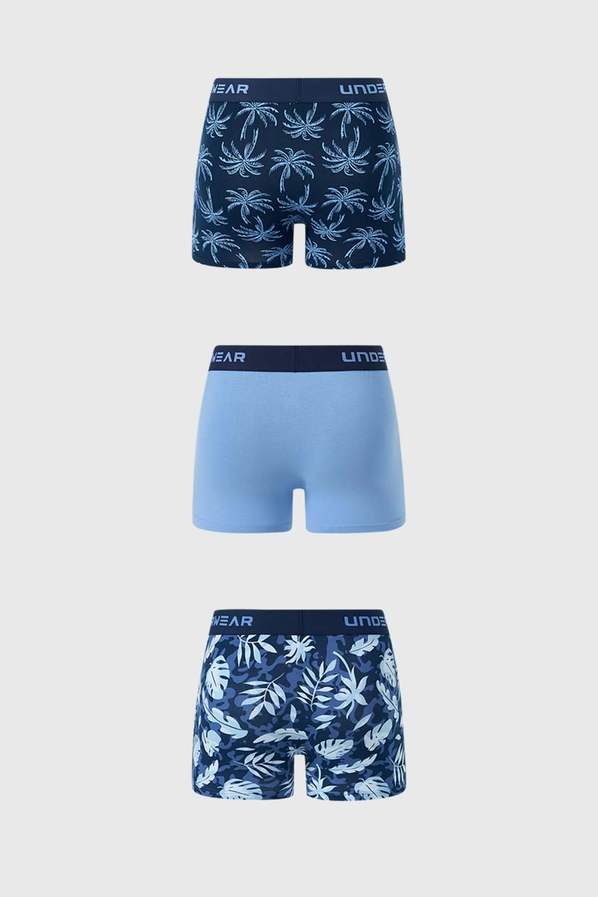 Boxer Hombre Tripack Liso Azul - Image 2