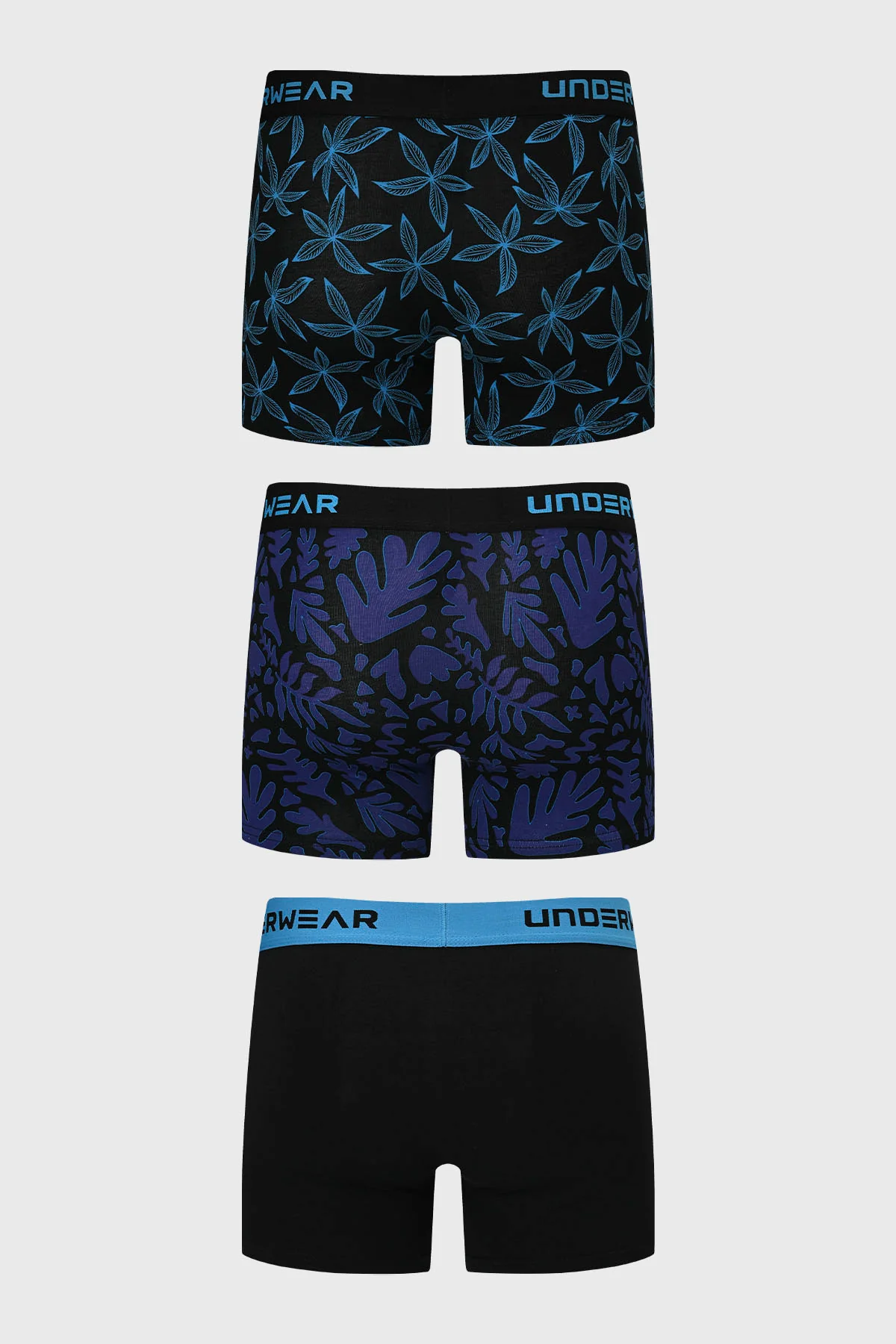 Boxer Hombre Tripack Liso Azul - Image 2