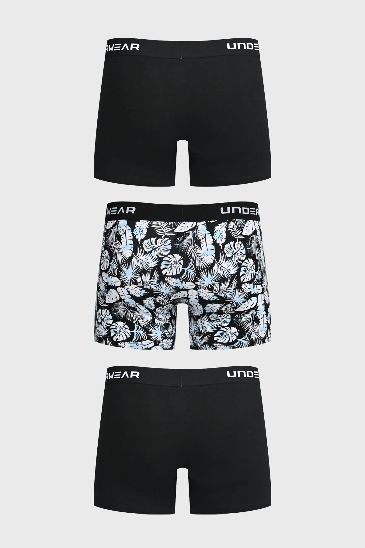 Boxer Hombre Tripack Liso Negro - Image 2