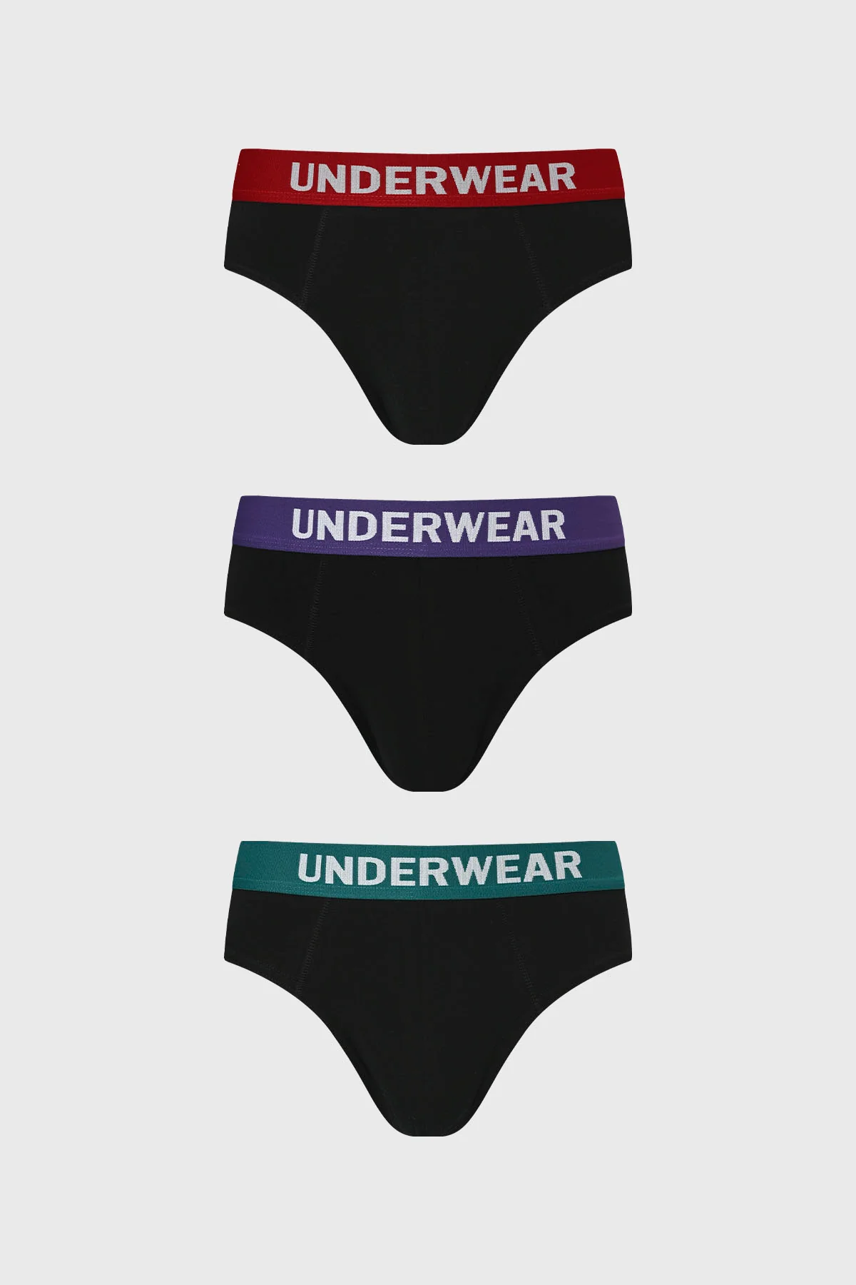 Boxer Hombre Tripack Liso Negro