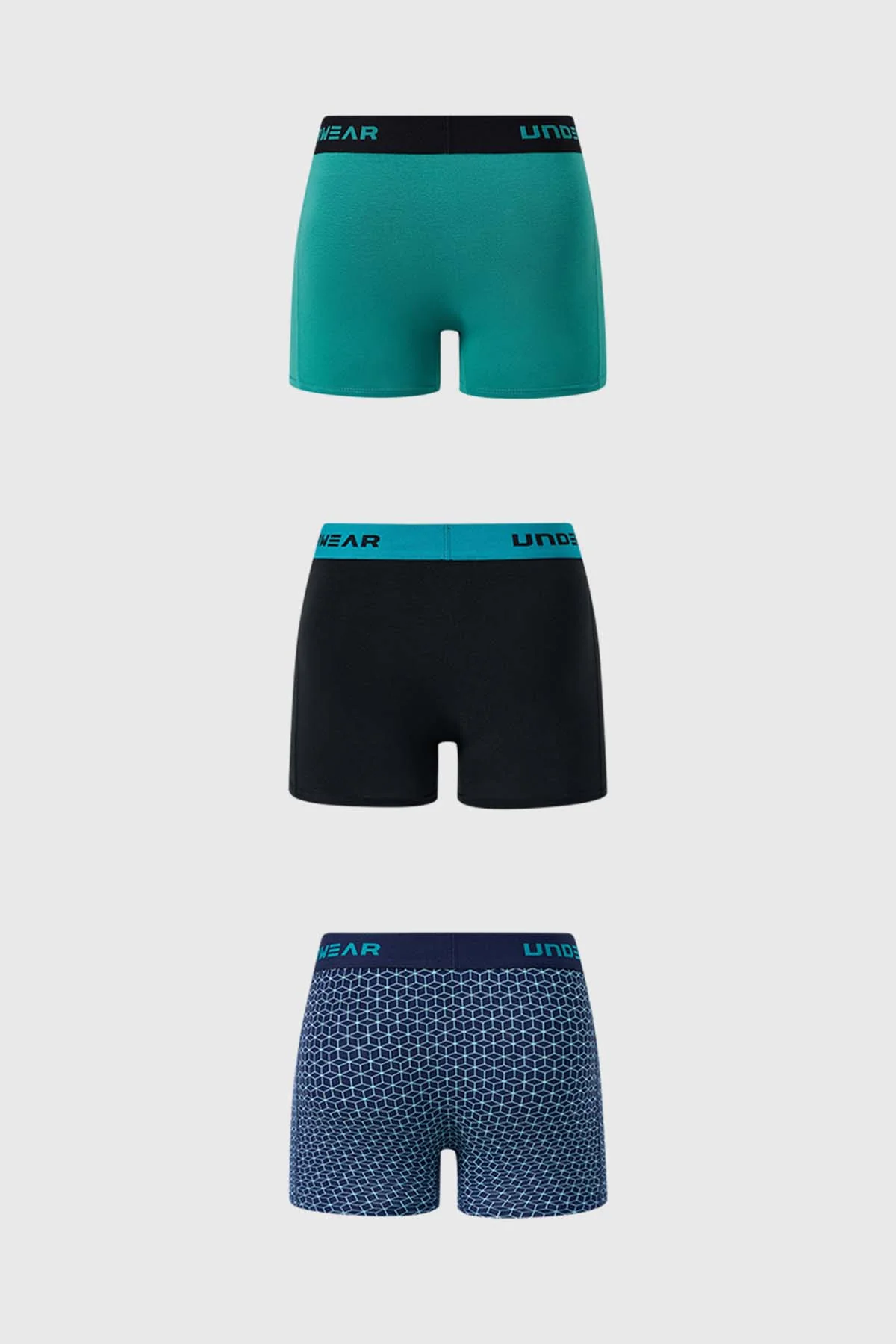 Boxer Hombre Tripack Liso Verde - Image 2