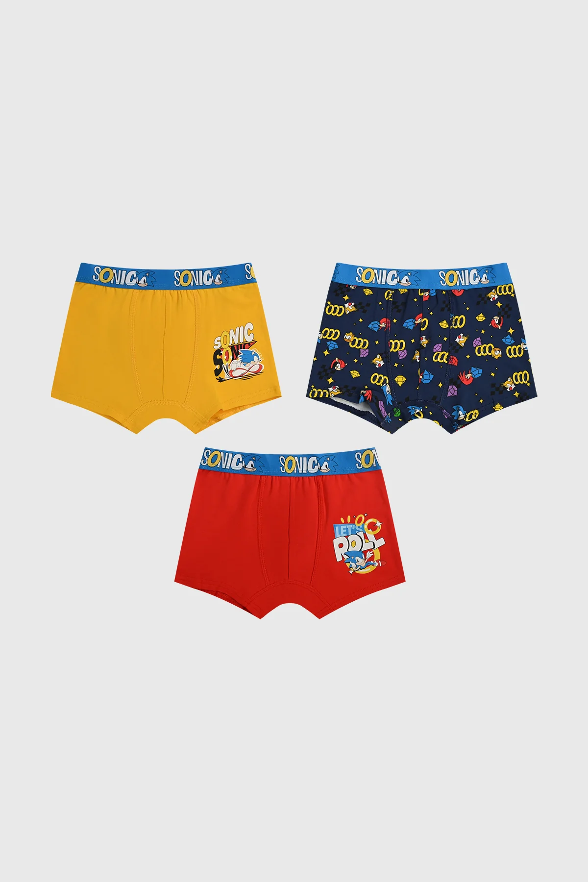 Boxer Niño Tripack Sonic Rojo - Image 2