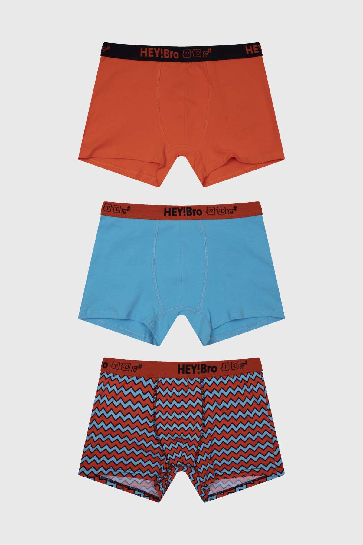 Boxer Niño Tripack Teens Naranjo