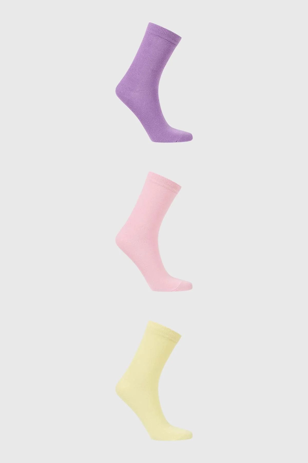 Calcetín Mujer Tripack Lila