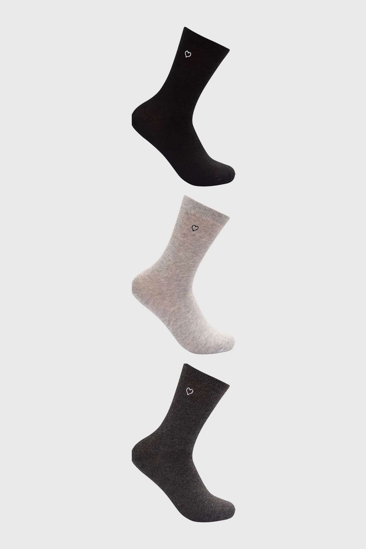 Calcetín Mujer Tripack Negro