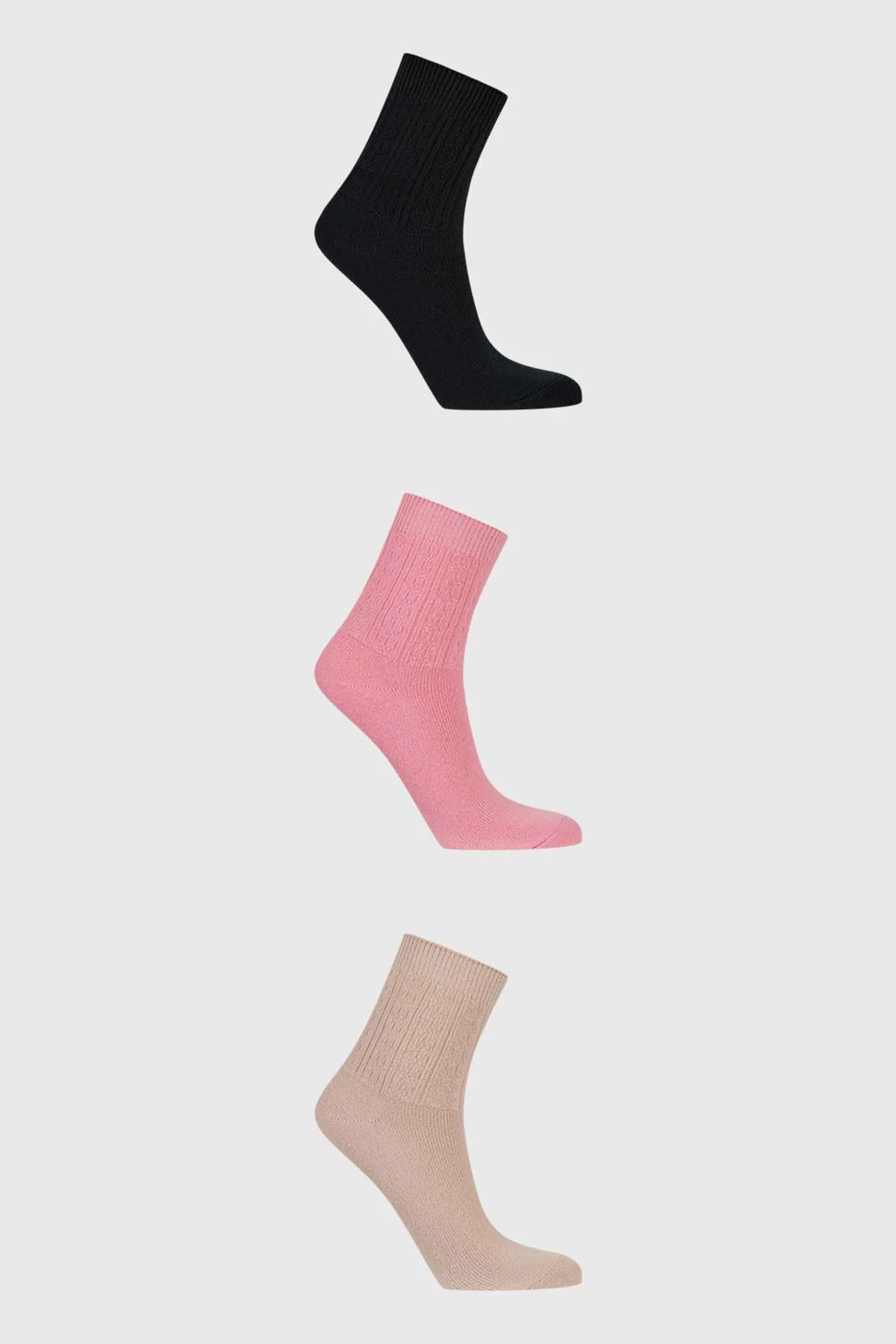 Calcetín Mujer Tripack Negro