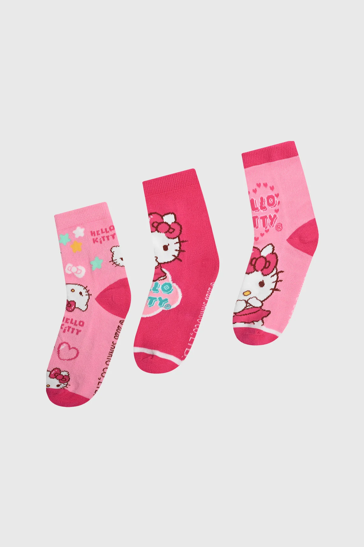 Calcetín Niña Tripack Rosado - Image 2