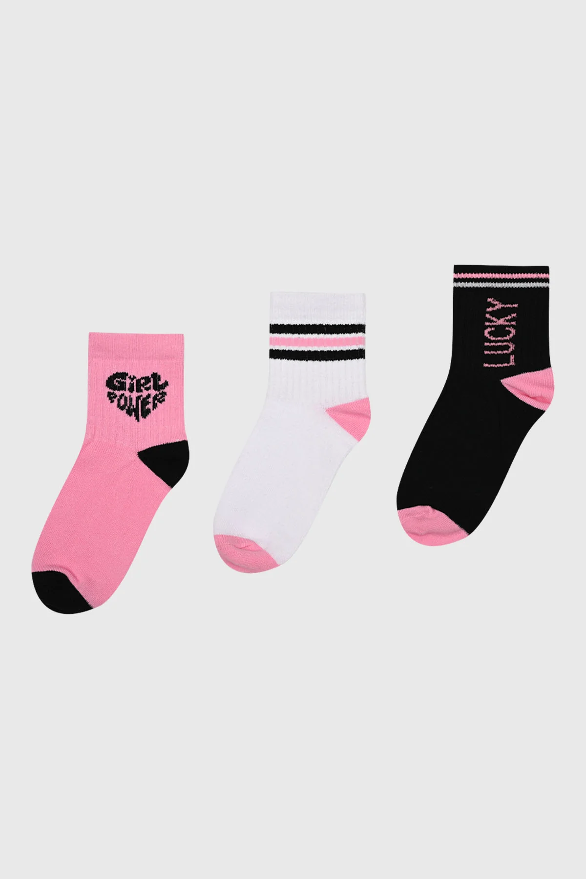 Calcetín Niña Tripack Rosado