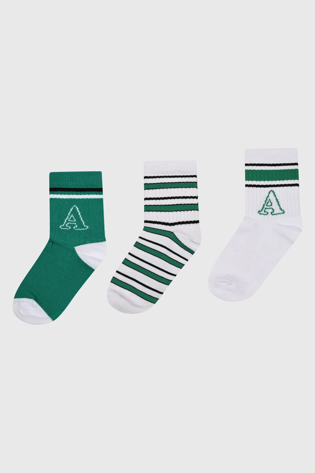 CalcetÃn Niño Tripack Verde
