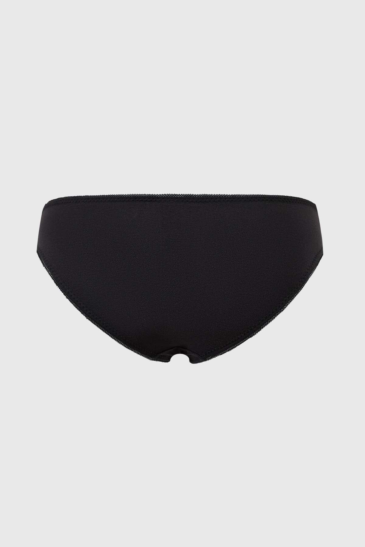 Calzón Mujer Bikini Liso Negro - Image 2