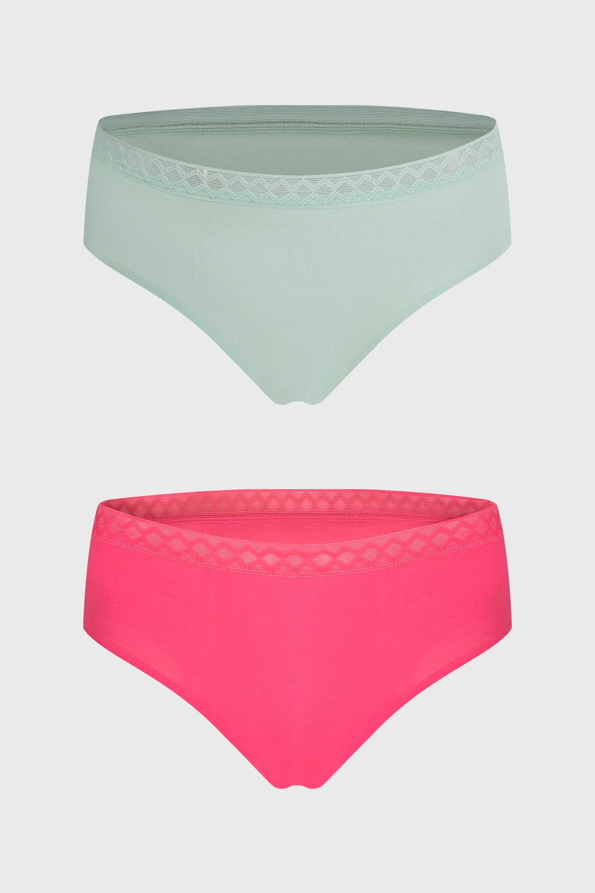 Calzón Mujer Bipack Bikini Invisible Menta
