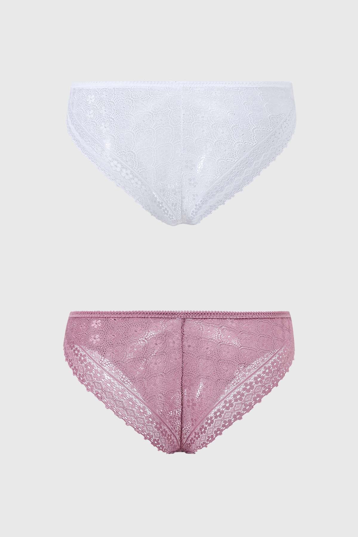 Calzón Mujer Bipack Encaje Rosa - Image 2