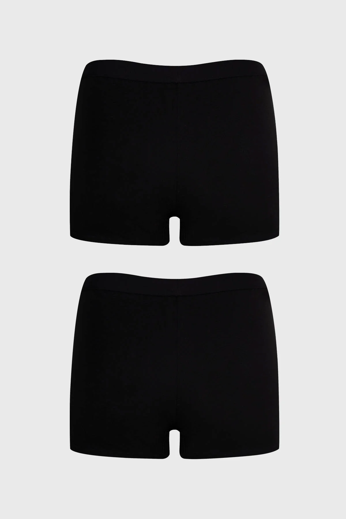 Calzón Mujer Bipack Short Tipo Boxer Negro - Image 2