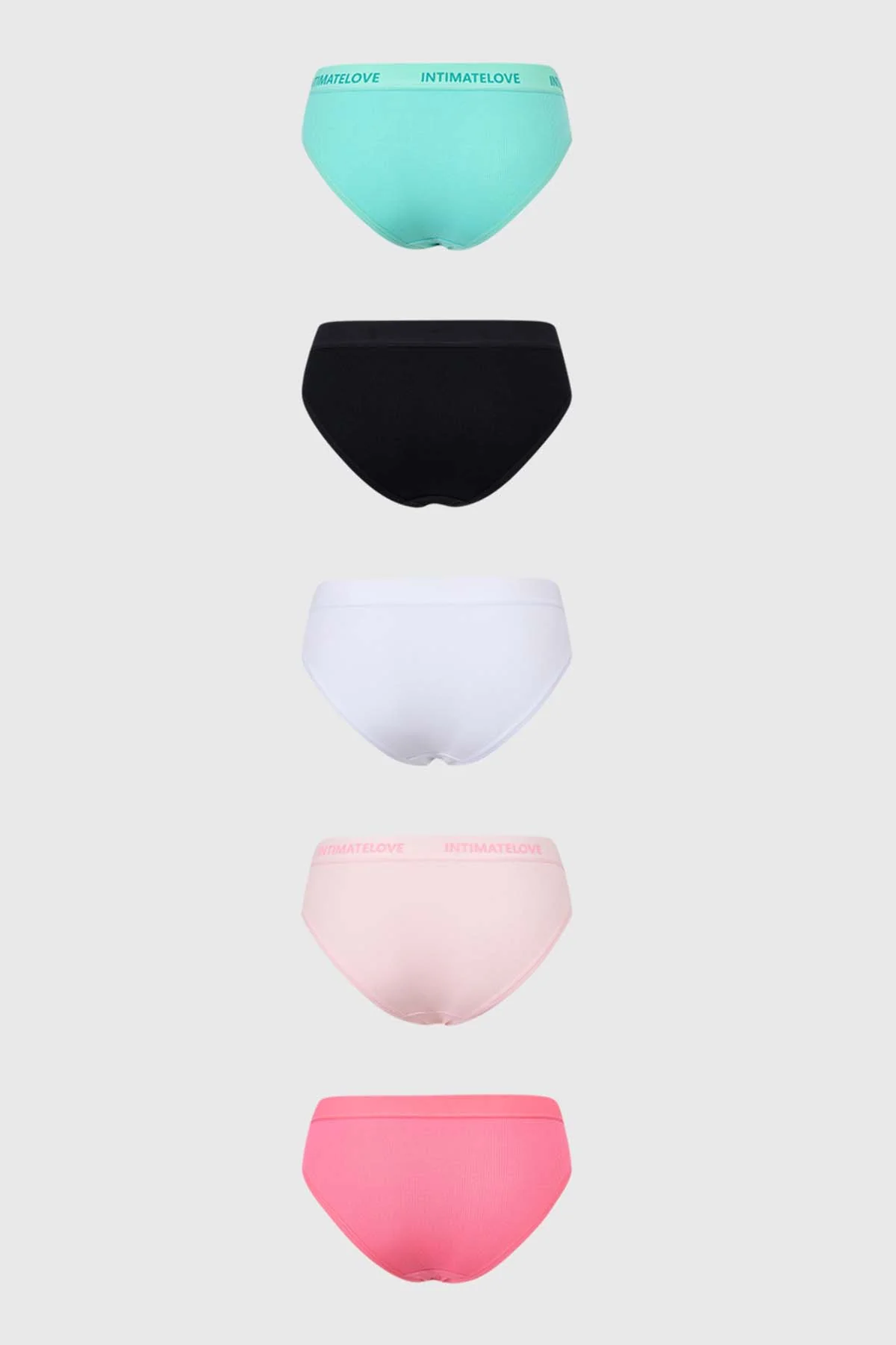 Calzón Mujer Pack 5 Bikini Tipo Boxer Negro - Image 2