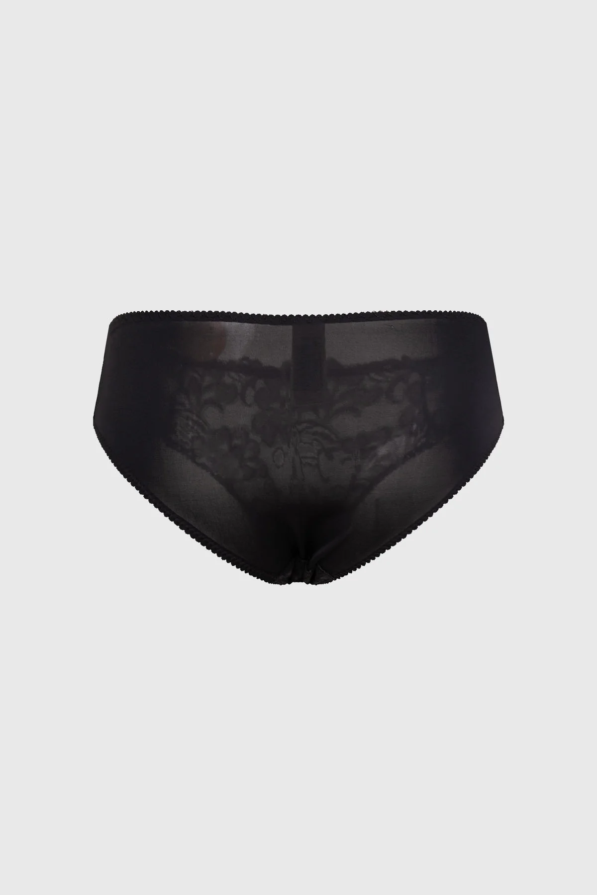 Calzón Mujer Pantaleta Encaje Detalle Delantero Negro - Image 2