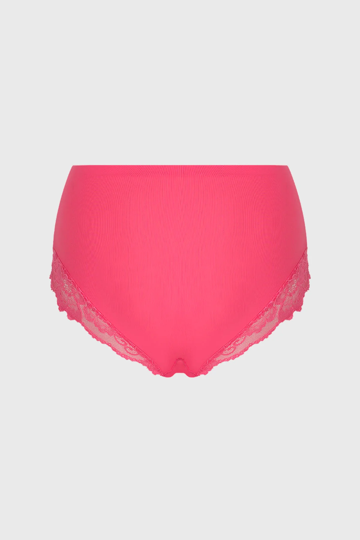 Calzón Mujer Tiro Alto Detalle Encaje Fucsia - Image 2