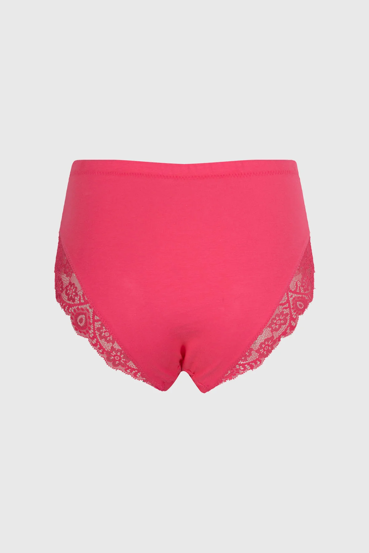 Calzón Mujer Tiro Alto Detalle Encaje Fucsia - Image 2