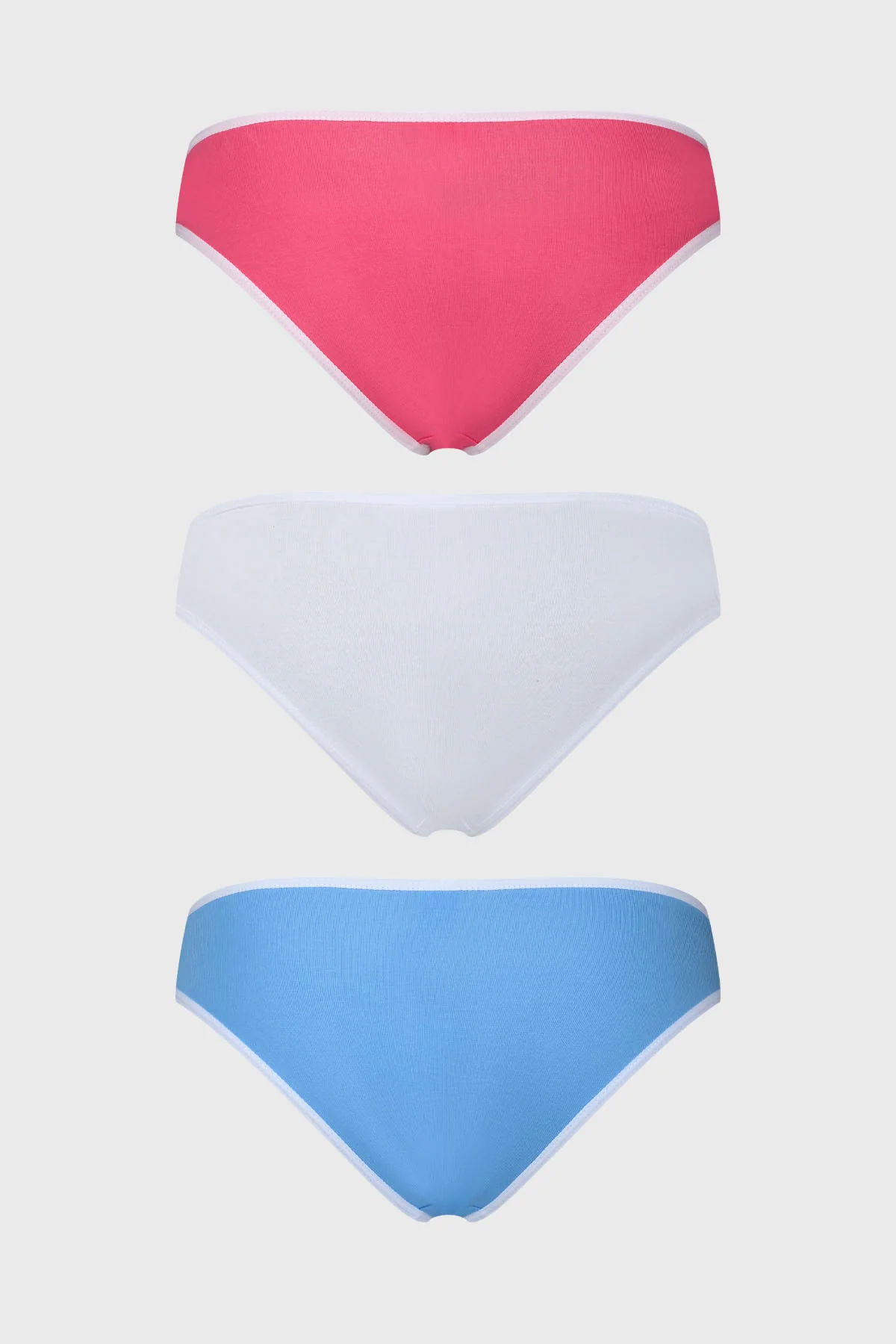 Calzón Mujer Tripack Bikini Liso Fucsia - Image 2